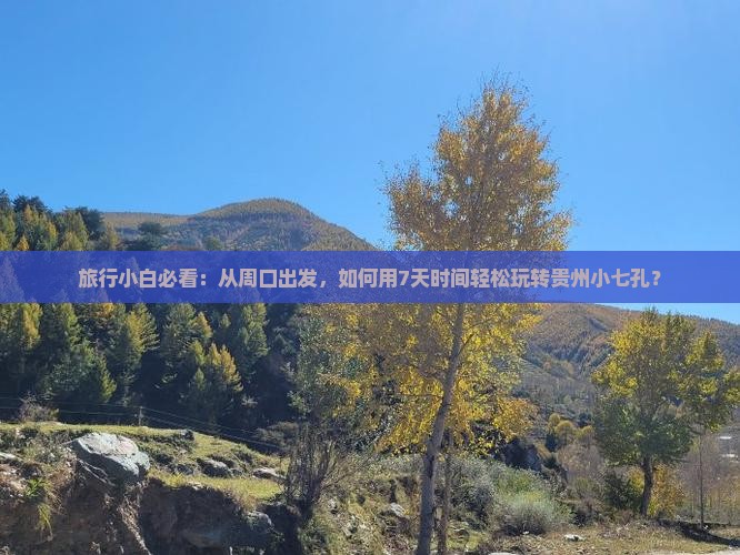 周口去贵州小七孔自由行