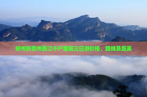 柳州到贵州西江千户苗寨三日游 柳州到贵州西江千户苗寨三日游