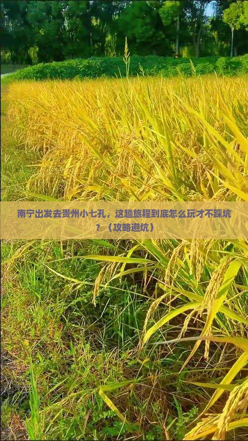 南宁去贵州小七孔哪里玩
