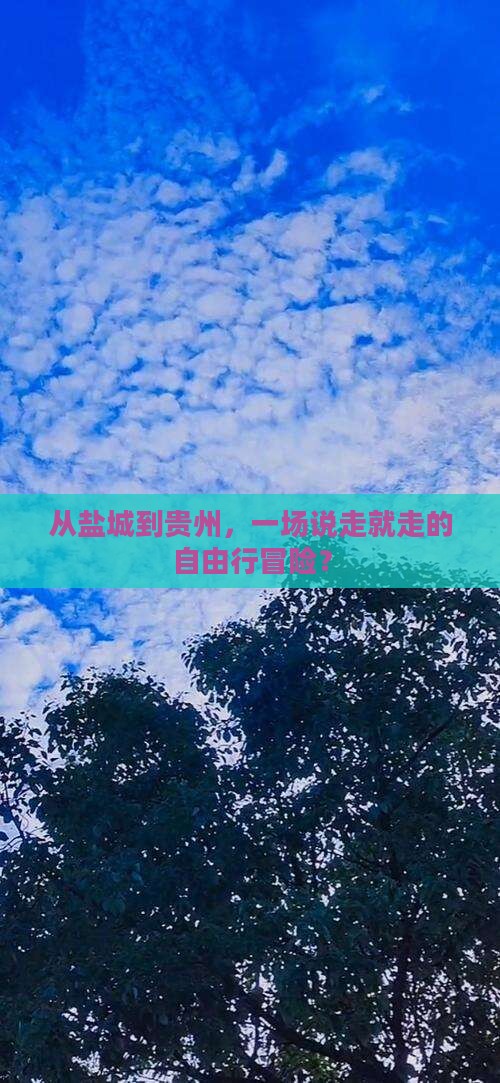 盐城去贵州自由行