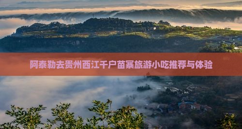 阿泰勒去贵州西江千户苗寨旅游小吃