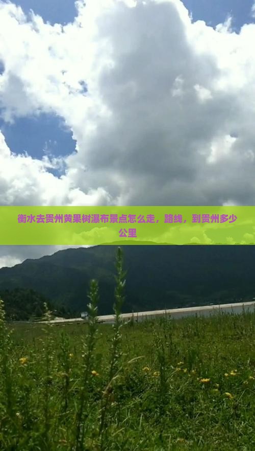 衡水去贵州黄果树瀑布景点