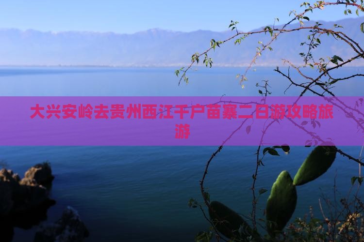 大兴安岭去贵州西江千户苗寨二日游