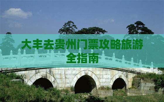 大丰去贵州门票 大丰去贵州门票