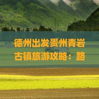 德州去贵州青岩古镇自由行