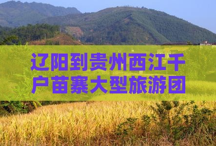 辽阳到贵州西江千户苗寨大型旅游团攻略