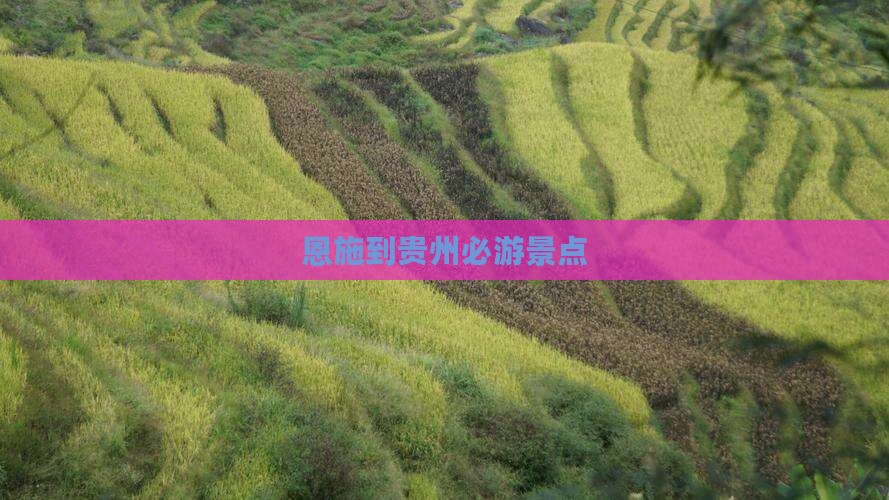 恩施到贵州必游景点