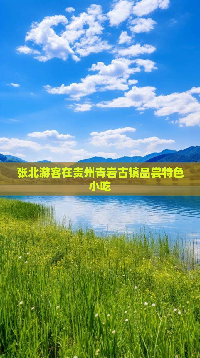 张北游客在贵州青岩古镇品尝特色小吃