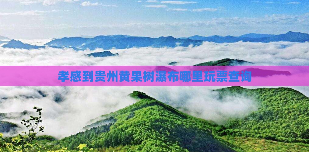 孝感到贵州黄果树瀑布哪里玩票查询