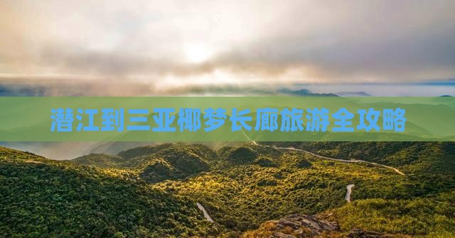 潜江到三亚椰梦长廊旅游全攻略