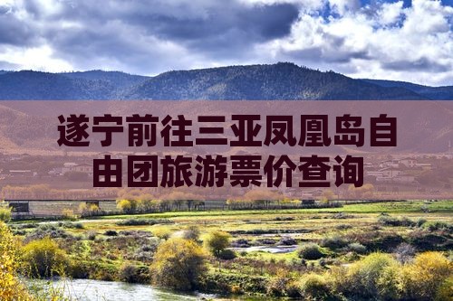 遂宁前往三亚凤凰岛自由团旅游票价查询