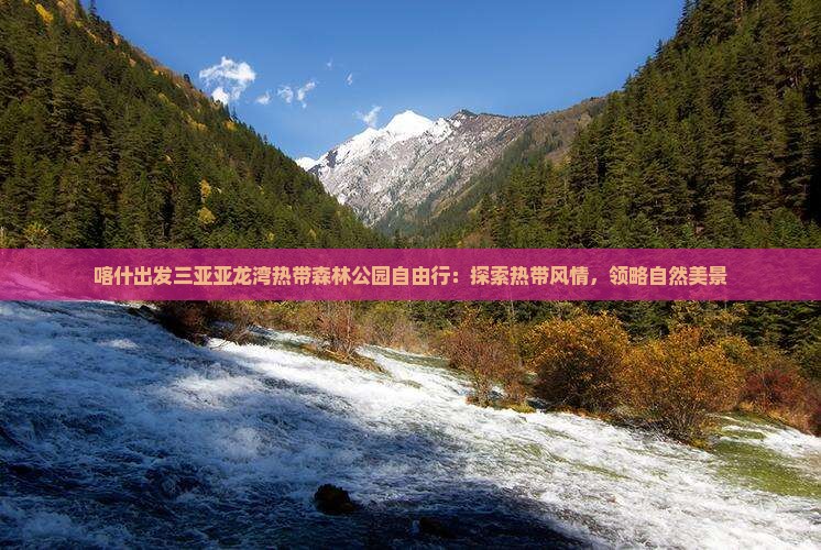 喀什出发三亚亚龙湾热带森林公园自由行：探索热带风情，领略自然美景
