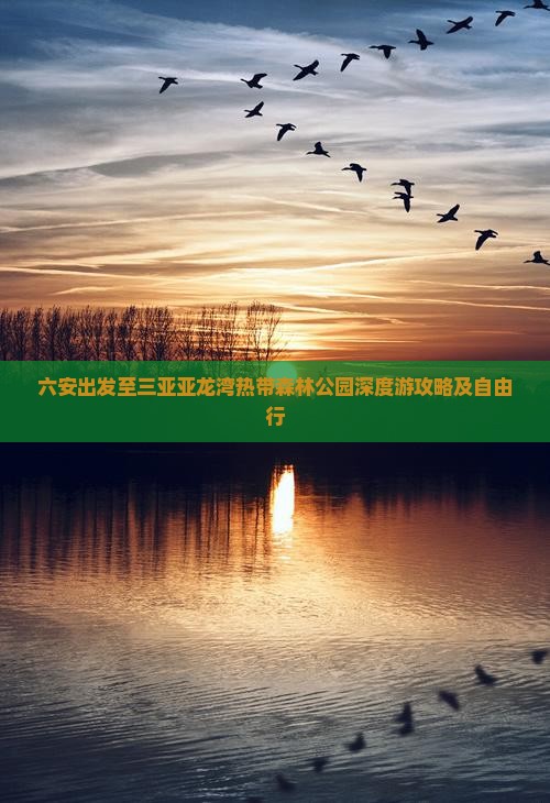 六安出发至三亚亚龙湾热带森林公园深度游攻略及自由行