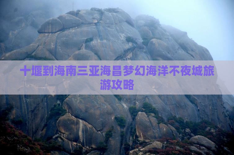十堰到海南三亚海昌梦幻海洋不夜城旅游攻略