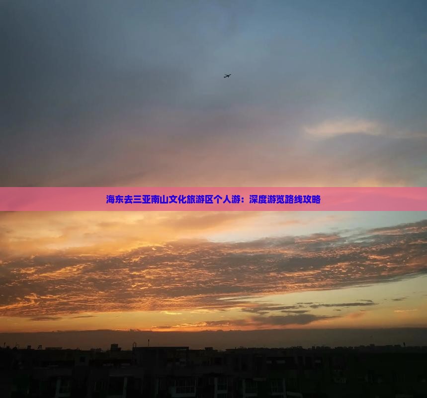 海东去三亚南山文化旅游区个人游：深度游览路线攻略