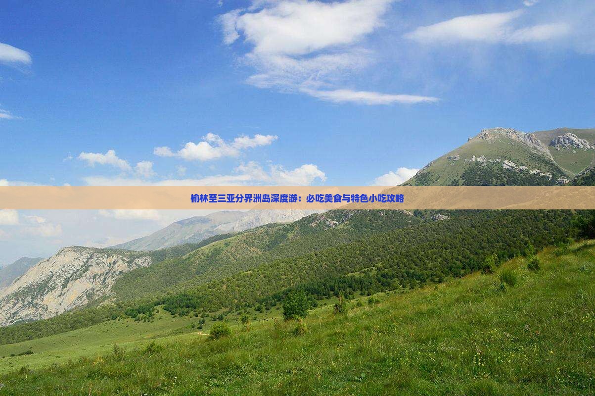 榆林至三亚分界洲岛深度游：必吃美食与特色小吃攻略