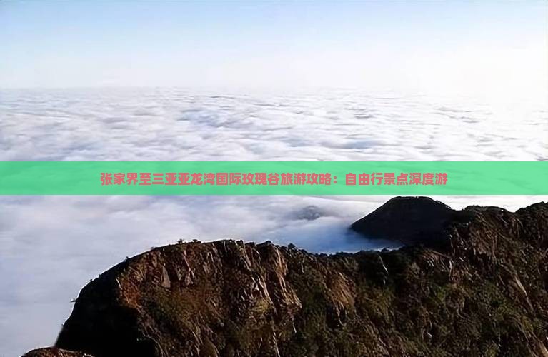 张家界至三亚亚龙湾国际玫瑰谷旅游攻略：自由行景点深度游