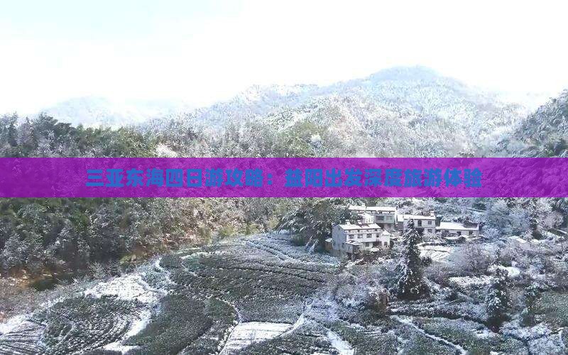 三亚东海四日游攻略：益阳出发深度旅游体验