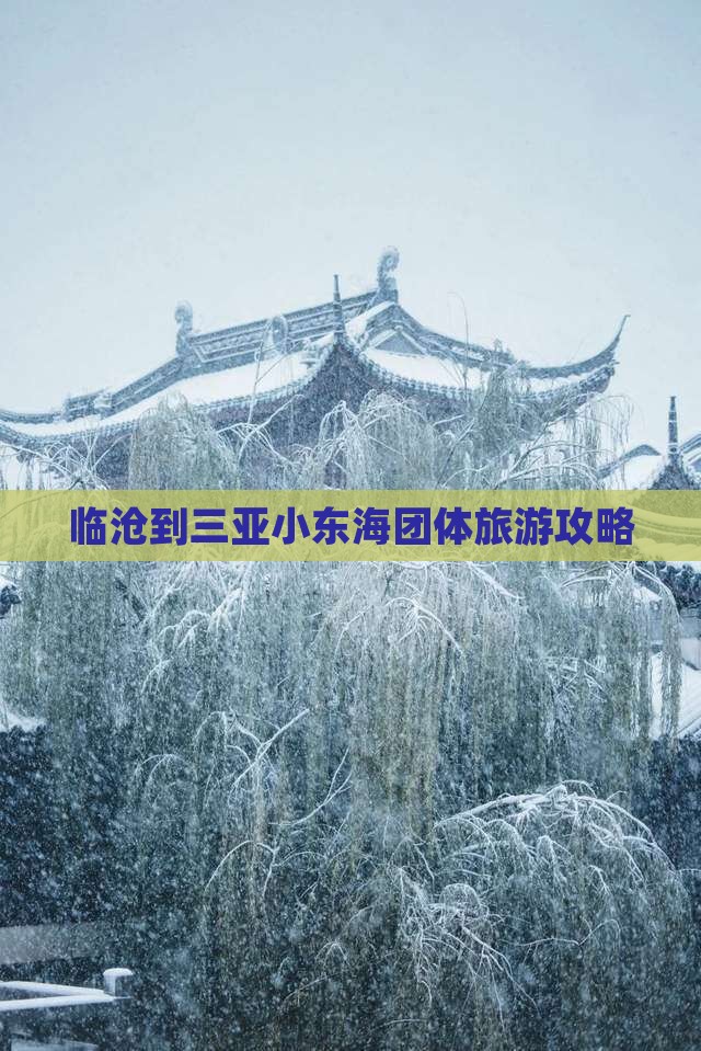 临沧到三亚小东海团体旅游攻略