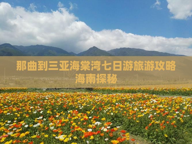 那曲到三亚海棠湾七日游旅游攻略海南探秘