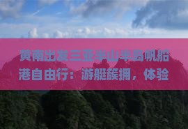 黄南出发三亚半山半岛帆船港自由行：游艇簇拥，体验奢华酒店魅力