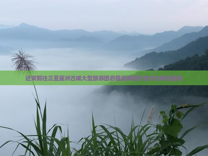 迁安前往三亚崖洲古城大型旅游团启程盛典暨历史文化体验活动