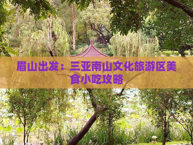眉山出发：三亚南山文化旅游区美食小吃攻略