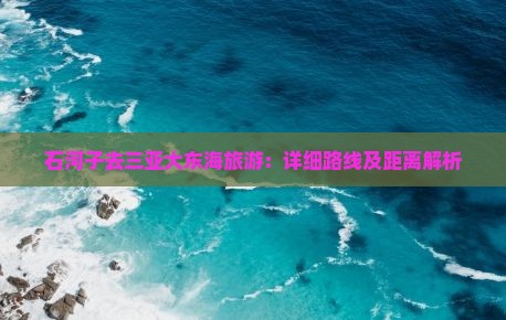 石河子去三亚大东海旅游：详细路线及距离解析