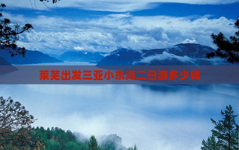 莱芜出发三亚小东海二日游多少钱