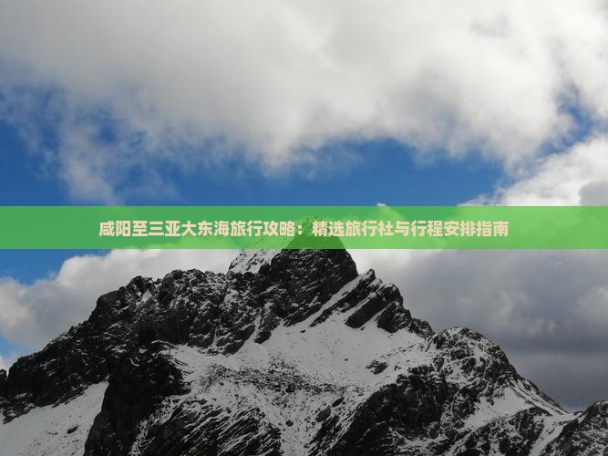 咸阳至三亚大东海旅行攻略：精选旅行社与行程安排指南