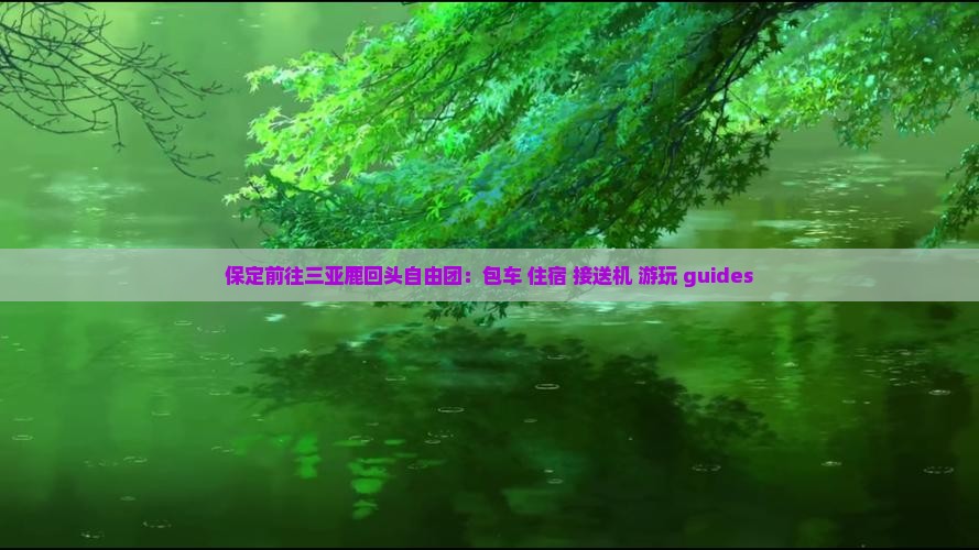 保定前往三亚鹿回头自由团：包车+住宿+接送机+游玩 guides