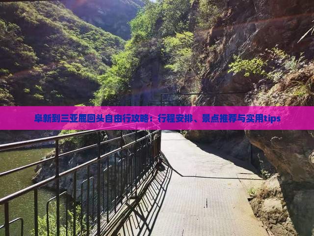 阜新到三亚鹿回头自由行攻略：行程安排、景点推荐与实用tips