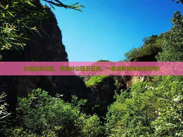 眉山出发三亚凤凰岭公园五日游