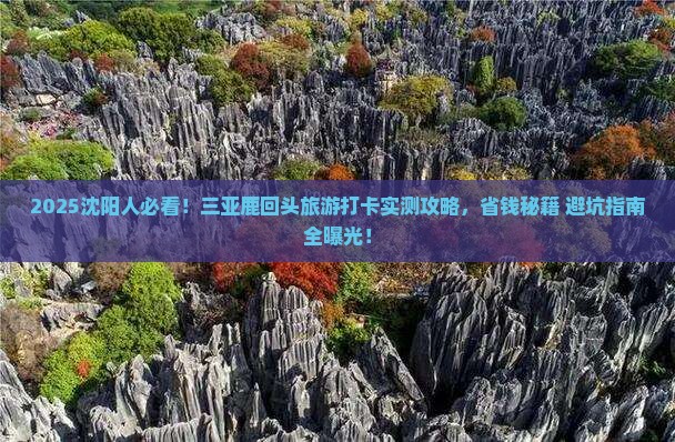 沈阳前往三亚鹿回头旅游打卡点