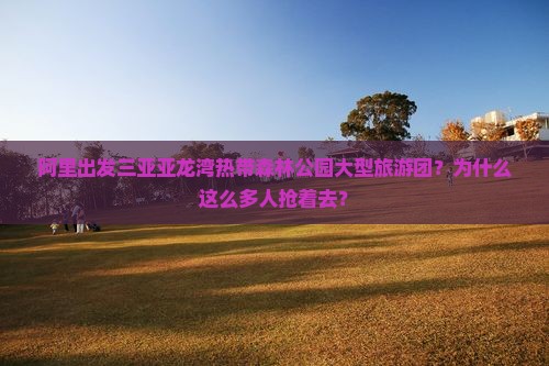 阿里出发三亚亚龙湾热带森林公园大型旅游团