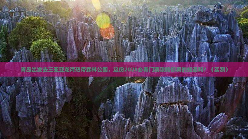 青岛前往三亚亚龙湾热带森林公园门票