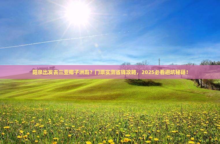 阳泉去三亚椰子洲岛门票