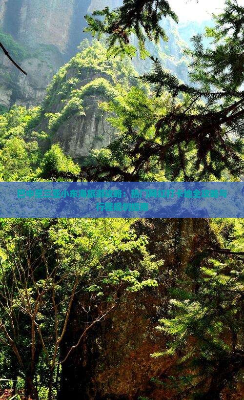 巴中至三亚小东海旅游攻略：热门网红打卡地全攻略与行程规划指南