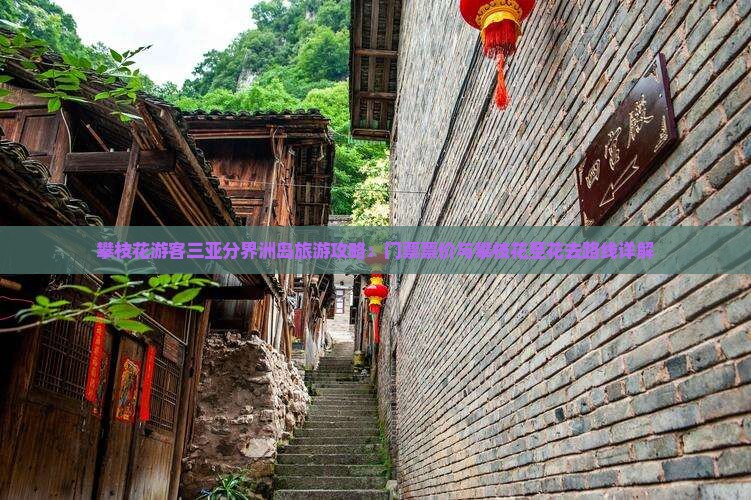 攀枝花游客三亚分界洲岛旅游攻略：门票票价与攀枝花至花去路线详解