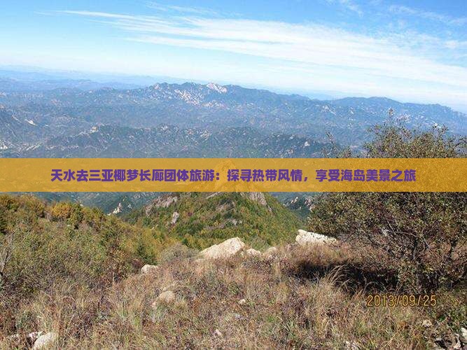 天水去三亚椰梦长廊团体旅游：探寻热带风情，享受海岛美景之旅