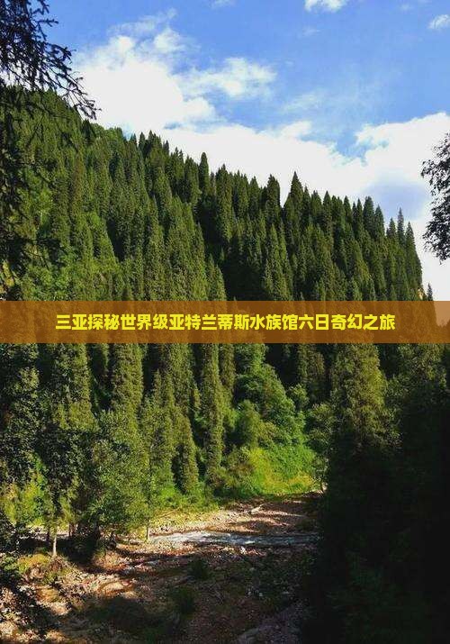 三亚探秘世界级亚特兰蒂斯水族馆六日奇幻之旅