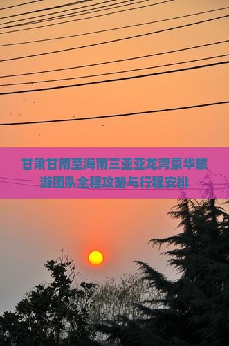 甘肃甘南至海南三亚亚龙湾豪华旅游团队全程攻略与行程安排
