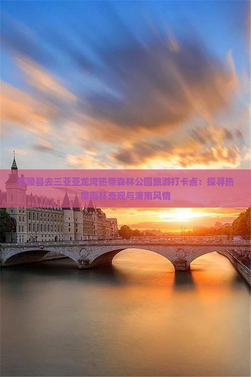 鄢陵县去三亚亚龙湾热带森林公园旅游打卡点：探寻热带雨林奇观与海南风情
