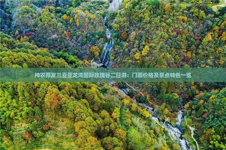 神农荐发三亚亚龙湾国际玫瑰谷二日游：门票价格及景点特色一览