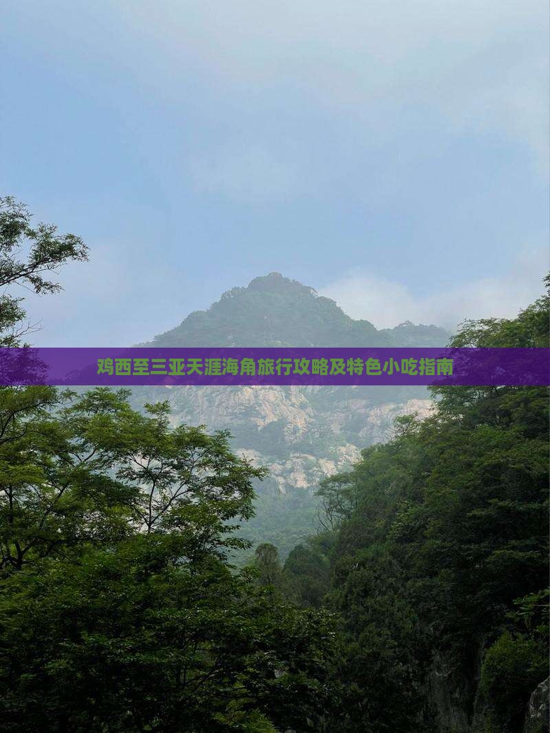 鸡西至三亚天涯海角旅行攻略及特色小吃指南