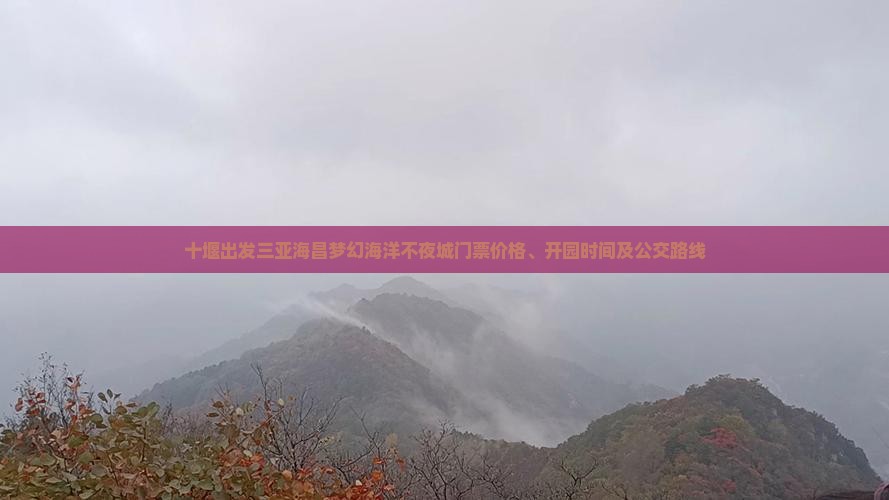十堰出发三亚海昌梦幻海洋不夜城门票价格、开园时间及公交路线
