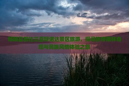 鄢陵县前往三亚呀诺达景区旅游，探寻热带雨林奇观与民族风情体验之旅