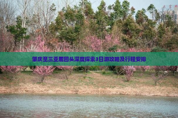肇庆至三亚鹿回头深度探索3日游攻略及行程安排