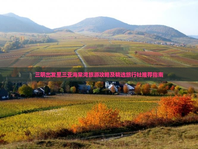 三明出发至三亚海棠湾旅游攻略及精选旅行社推荐指南