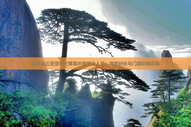 常州去三亚亚特兰蒂斯水族馆个人游：游览时长与门票价格详解